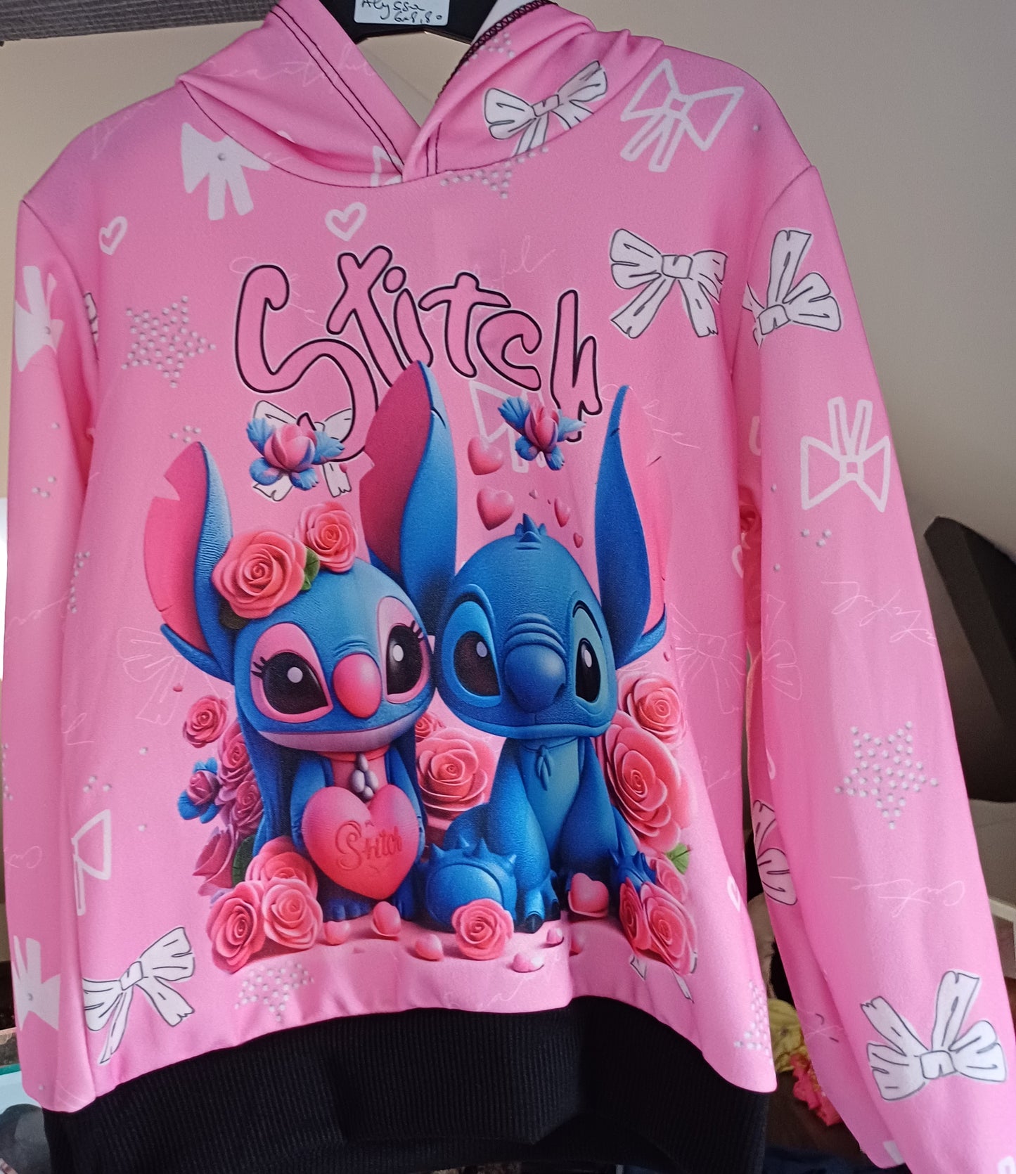 Sweat à capuche Stitch et Angel